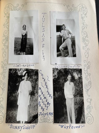 HIGH SCHOOL MEMORIES SCRAPBOOK 1931 COLORADO SPRINGS PALMER HIGH SCHOOL RAINBOW GIRLS ZETA LITERARY SOCIETY SNAPSHOTS