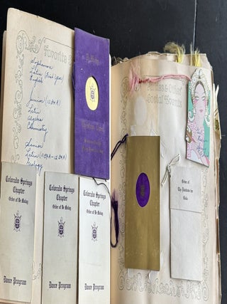 HIGH SCHOOL MEMORIES SCRAPBOOK 1931 COLORADO SPRINGS PALMER HIGH SCHOOL RAINBOW GIRLS ZETA LITERARY SOCIETY SNAPSHOTS
