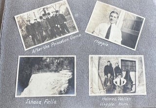 CORNELL UNIVERSITY SIGMA CHI FRATERNITY PHOTO ALBUM 1904-1905 STUDENTS IN DRAG TOBOGGAN RUN SPRING DAY CAMPUS SENIOR TRIP