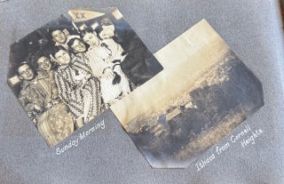 CORNELL UNIVERSITY SIGMA CHI FRATERNITY PHOTO ALBUM 1904-1905 STUDENTS IN DRAG TOBOGGAN RUN SPRING DAY CAMPUS SENIOR TRIP