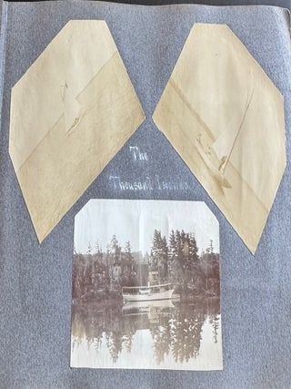 CORNELL UNIVERSITY SIGMA CHI FRATERNITY PHOTO ALBUM 1904-1905 STUDENTS IN DRAG TOBOGGAN RUN SPRING DAY CAMPUS SENIOR TRIP