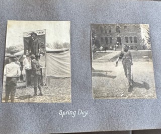 CORNELL UNIVERSITY SIGMA CHI FRATERNITY PHOTO ALBUM 1904-1905 STUDENTS IN DRAG TOBOGGAN RUN SPRING DAY CAMPUS SENIOR TRIP