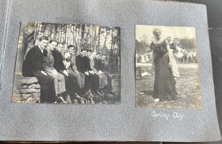 CORNELL UNIVERSITY SIGMA CHI FRATERNITY PHOTO ALBUM 1904-1905 STUDENTS IN DRAG TOBOGGAN RUN SPRING DAY CAMPUS SENIOR TRIP