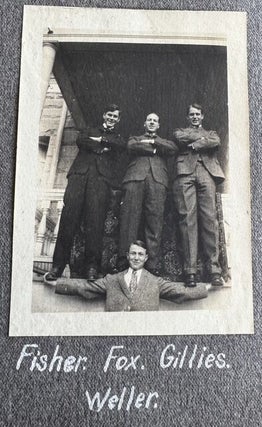 CORNELL UNIVERSITY SIGMA CHI FRATERNITY PHOTO ALBUM 1904-1905 STUDENTS IN DRAG TOBOGGAN RUN SPRING DAY CAMPUS SENIOR TRIP