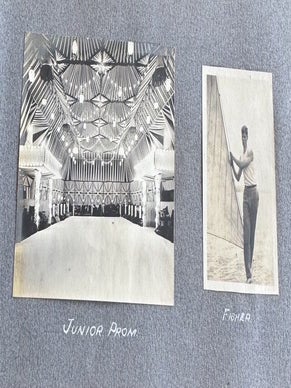 CORNELL UNIVERSITY SIGMA CHI FRATERNITY PHOTO ALBUM 1904-1905 STUDENTS IN DRAG TOBOGGAN RUN SPRING DAY CAMPUS SENIOR TRIP