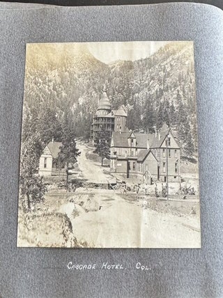 CORNELL UNIVERSITY SIGMA CHI FRATERNITY PHOTO ALBUM 1904-1905 STUDENTS IN DRAG TOBOGGAN RUN SPRING DAY CAMPUS SENIOR TRIP