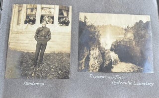 CORNELL UNIVERSITY SIGMA CHI FRATERNITY PHOTO ALBUM 1904-1905 STUDENTS IN DRAG TOBOGGAN RUN SPRING DAY CAMPUS SENIOR TRIP