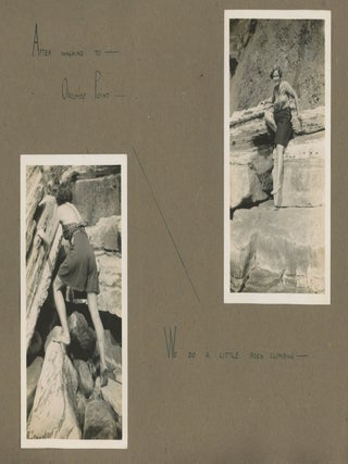 GIRLS TRIP - FUN WITH BOYS ON THE BEACH, EXMOUTH, ENGLAND, 1937 PHOTO ALBUM