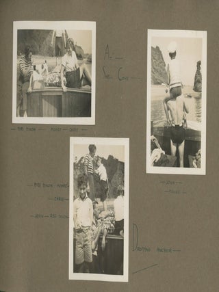 GIRLS TRIP - FUN WITH BOYS ON THE BEACH, EXMOUTH, ENGLAND, 1937 PHOTO ALBUM