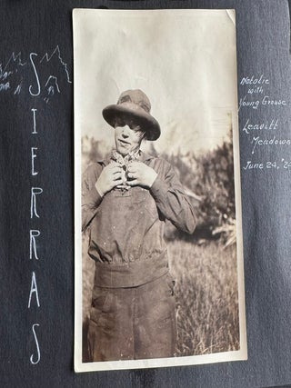 CALIFORNIA WESTERN HUNTING & FISHING PHOTO ALBUM 1915-1947 STRIPED BASS PHEASANT GROUSE CLEAR...