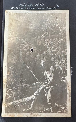 CALIFORNIA WESTERN HUNTING & FISHING PHOTO ALBUM 1915-1947 STRIPED BASS PHEASANT GROUSE CLEAR LAKE NAPA BIG SUR