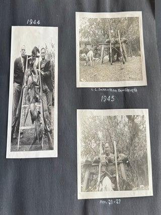 CALIFORNIA WESTERN HUNTING & FISHING PHOTO ALBUM 1915-1947 STRIPED BASS PHEASANT GROUSE CLEAR LAKE NAPA BIG SUR