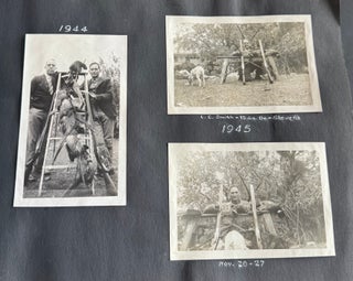 CALIFORNIA WESTERN HUNTING & FISHING PHOTO ALBUM 1915-1947 STRIPED BASS PHEASANT GROUSE CLEAR LAKE NAPA BIG SUR