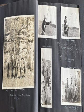 CALIFORNIA WESTERN HUNTING & FISHING PHOTO ALBUM 1915-1947 STRIPED BASS PHEASANT GROUSE CLEAR LAKE NAPA BIG SUR