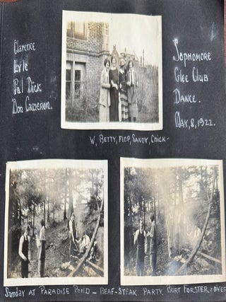 MOUNT HOLYOKE, DARTMOUTH & SMITH COLLEGE WOMAN&rsquo;S PHOTO ALBUM &mdash; 350+ SNAPSHOTS, NEW ENGLAND COLLEGE LIFE, ROAD TRIPS, YOSEMITE, 1921&ndash;1930S