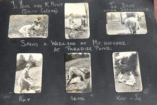 MOUNT HOLYOKE, DARTMOUTH & SMITH COLLEGE WOMAN’S PHOTO ALBUM — 350+ SNAPSHOTS, NEW ENGLAND COLLEGE LIFE, ROAD TRIPS, YOSEMITE, 1921–1930S