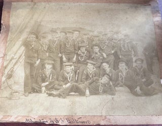 U.S.S. BALTIMORE NAVAL TRAVEL SCRAPBOOK WITH MEIJI JAPAN & EGYPT HAND-COLORED PHOTOGRAPHS, CRUCIFIXION & GOKUMON, 1898 ST. KITTS PROGRAM
