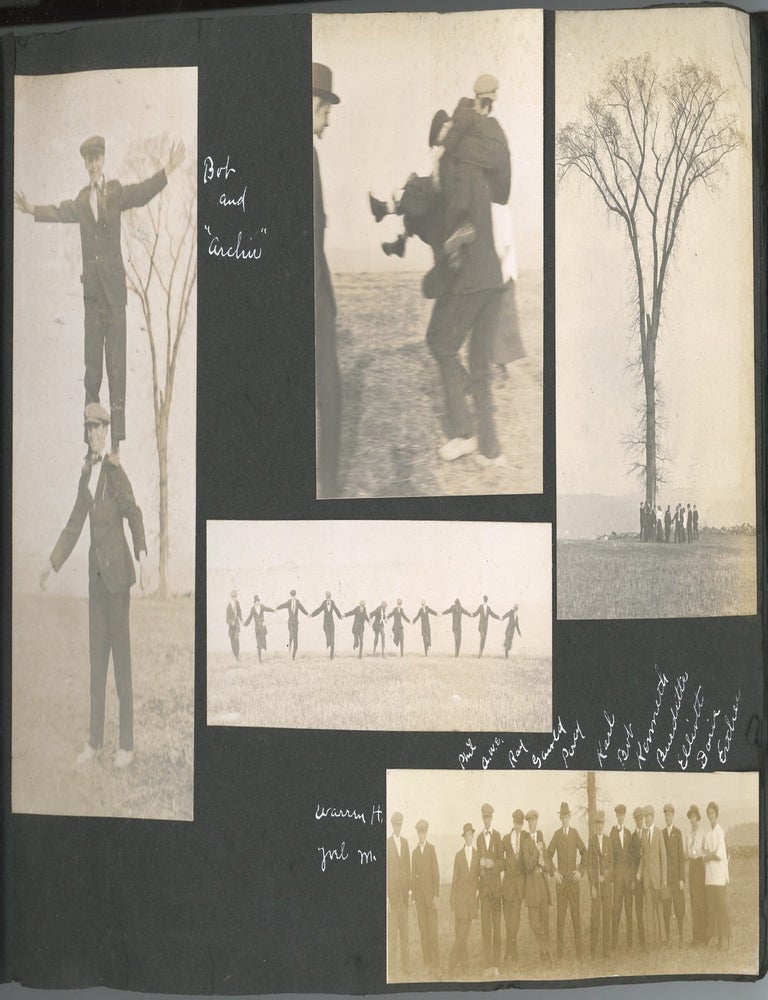 Item #1678 ORANGE MASSACHUSETTS FAMILY PHOTO ALBUM WITH BOY SCOUTS, GIRL SCOUTS, CAMP SETON, LAKE WYOLA, LAKE MATTAWA, BASEBALL & WORLD WAR I HOME FRONT, 1914&ndash;1917