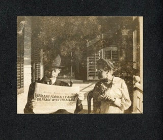 ORANGE MASSACHUSETTS FAMILY PHOTO ALBUM WITH BOY SCOUTS, GIRL SCOUTS, CAMP SETON, LAKE WYOLA, LAKE MATTAWA, BASEBALL & WORLD WAR I HOME FRONT, 1914–1917
