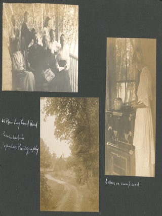 ORANGE MASSACHUSETTS FAMILY PHOTO ALBUM WITH BOY SCOUTS, GIRL SCOUTS, CAMP SETON, LAKE WYOLA, LAKE MATTAWA, BASEBALL & WORLD WAR I HOME FRONT, 1914&ndash;1917