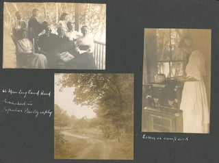 ORANGE MASSACHUSETTS FAMILY PHOTO ALBUM WITH BOY SCOUTS, GIRL SCOUTS, CAMP SETON, LAKE WYOLA, LAKE MATTAWA, BASEBALL & WORLD WAR I HOME FRONT, 1914–1917