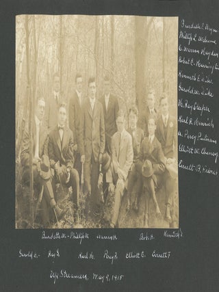 ORANGE MASSACHUSETTS FAMILY PHOTO ALBUM WITH BOY SCOUTS, GIRL SCOUTS, CAMP SETON, LAKE WYOLA, LAKE MATTAWA, BASEBALL & WORLD WAR I HOME FRONT, 1914&ndash;1917