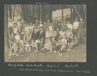 ORANGE MASSACHUSETTS FAMILY PHOTO ALBUM WITH BOY SCOUTS, GIRL SCOUTS, CAMP SETON, LAKE WYOLA, LAKE MATTAWA, BASEBALL & WORLD WAR I HOME FRONT, 1914–1917
