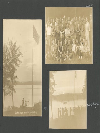 ORANGE MASSACHUSETTS FAMILY PHOTO ALBUM WITH BOY SCOUTS, GIRL SCOUTS, CAMP SETON, LAKE WYOLA, LAKE MATTAWA, BASEBALL & WORLD WAR I HOME FRONT, 1914&ndash;1917