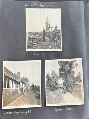 1916-1918 CROSS-CANADA PHOTO ALBUM BANFF VANCOUVER REGINA NOVA SCOTIA CHICAGO MILWAUKEE 270 PHOTOS