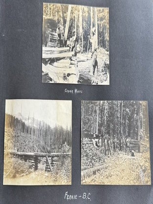 1916-1918 CROSS-CANADA PHOTO ALBUM BANFF VANCOUVER REGINA NOVA SCOTIA CHICAGO MILWAUKEE 270 PHOTOS