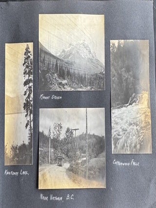 1916-1918 CROSS-CANADA PHOTO ALBUM BANFF VANCOUVER REGINA NOVA SCOTIA CHICAGO MILWAUKEE 270 PHOTOS