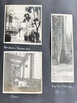 1916-1918 CROSS-CANADA PHOTO ALBUM BANFF VANCOUVER REGINA NOVA SCOTIA CHICAGO MILWAUKEE 270 PHOTOS