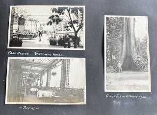 1916-1918 CROSS-CANADA PHOTO ALBUM BANFF VANCOUVER REGINA NOVA SCOTIA CHICAGO MILWAUKEE 270 PHOTOS