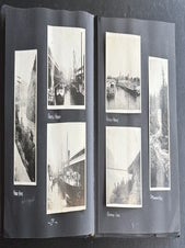 1916-1918 CROSS-CANADA PHOTO ALBUM BANFF VANCOUVER REGINA NOVA SCOTIA CHICAGO MILWAUKEE 270 PHOTOS