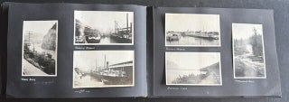 1916-1918 CROSS-CANADA PHOTO ALBUM BANFF VANCOUVER REGINA NOVA SCOTIA CHICAGO MILWAUKEE 270 PHOTOS