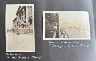 1916-1918 CROSS-CANADA PHOTO ALBUM BANFF VANCOUVER REGINA NOVA SCOTIA CHICAGO MILWAUKEE 270 PHOTOS