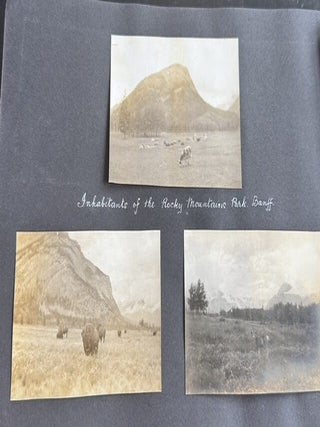 1916-1918 CROSS-CANADA PHOTO ALBUM BANFF VANCOUVER REGINA NOVA SCOTIA CHICAGO MILWAUKEE 270 PHOTOS