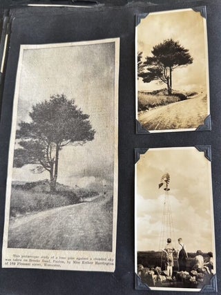 1930s WOMAN PHOTOGRAPHER PHOTO ALBUM ORANGE MASSACHUSETTS 400+ SNAPSHOTS 1936 FLOOD HAMPTON BEACH...