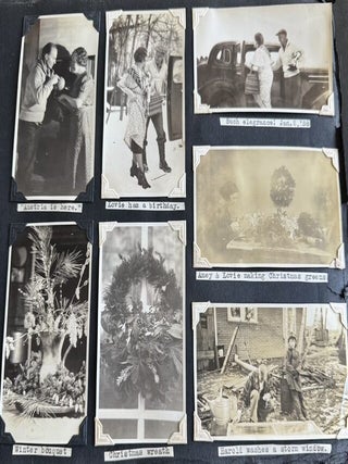 1930s WOMAN PHOTOGRAPHER PHOTO ALBUM ORANGE MASSACHUSETTS 400+ SNAPSHOTS 1936 FLOOD HAMPTON BEACH AIRMEET