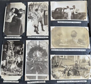 1930s WOMAN PHOTOGRAPHER PHOTO ALBUM ORANGE MASSACHUSETTS 400+ SNAPSHOTS 1936 FLOOD HAMPTON BEACH AIRMEET