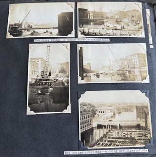 1930s WOMAN PHOTOGRAPHER PHOTO ALBUM ORANGE MASSACHUSETTS 400+ SNAPSHOTS 1936 FLOOD HAMPTON BEACH AIRMEET
