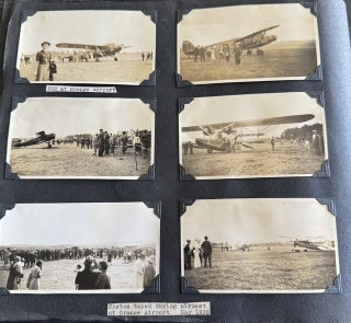 1930s WOMAN PHOTOGRAPHER PHOTO ALBUM ORANGE MASSACHUSETTS 400+ SNAPSHOTS 1936 FLOOD HAMPTON BEACH AIRMEET