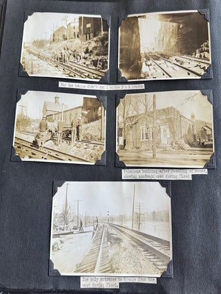 1930s WOMAN PHOTOGRAPHER PHOTO ALBUM ORANGE MASSACHUSETTS 400+ SNAPSHOTS 1936 FLOOD HAMPTON BEACH AIRMEET