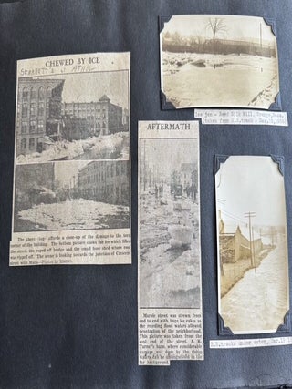 1930s WOMAN PHOTOGRAPHER PHOTO ALBUM ORANGE MASSACHUSETTS 400+ SNAPSHOTS 1936 FLOOD HAMPTON BEACH AIRMEET