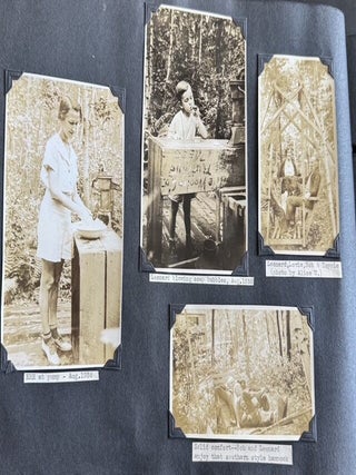 1930s WOMAN PHOTOGRAPHER PHOTO ALBUM ORANGE MASSACHUSETTS 400+ SNAPSHOTS 1936 FLOOD HAMPTON BEACH AIRMEET