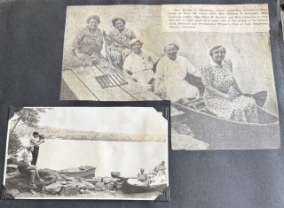 1930s WOMAN PHOTOGRAPHER PHOTO ALBUM ORANGE MASSACHUSETTS 400+ SNAPSHOTS 1936 FLOOD HAMPTON BEACH AIRMEET