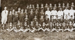 1952 CAMP ROPIOA PANORAMIC GROUP PHOTOGRAPH JAMAICA NEW YORK BOYS SUMMER CAMP