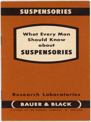 BAUER & BLACK SUSPENSORIES MEN&rsquo;S SUPPORTER BOOKLET 1951 MEDICAL ADVERTISING EPHEMERA