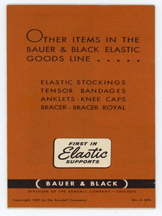 BAUER & BLACK SUSPENSORIES MEN&rsquo;S SUPPORTER BOOKLET 1951 MEDICAL ADVERTISING EPHEMERA