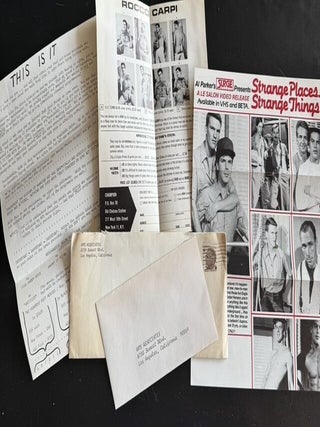 1960S&ndash;EARLY 1970S GAY MALE EROTICA MAIL-ORDER ARCHIVE &mdash; PHYSIQUE / SLIDE / BOOKLET PROMOTIONAL EPHEMERA WITH ENVELOPES